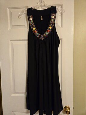 Bead detail tank dress 3X